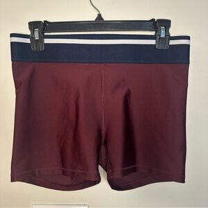DSG Maroon Compression Shorts with Navy Waistband